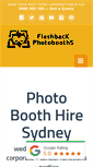 Mobile Screenshot of flashbackphotobooths.com.au